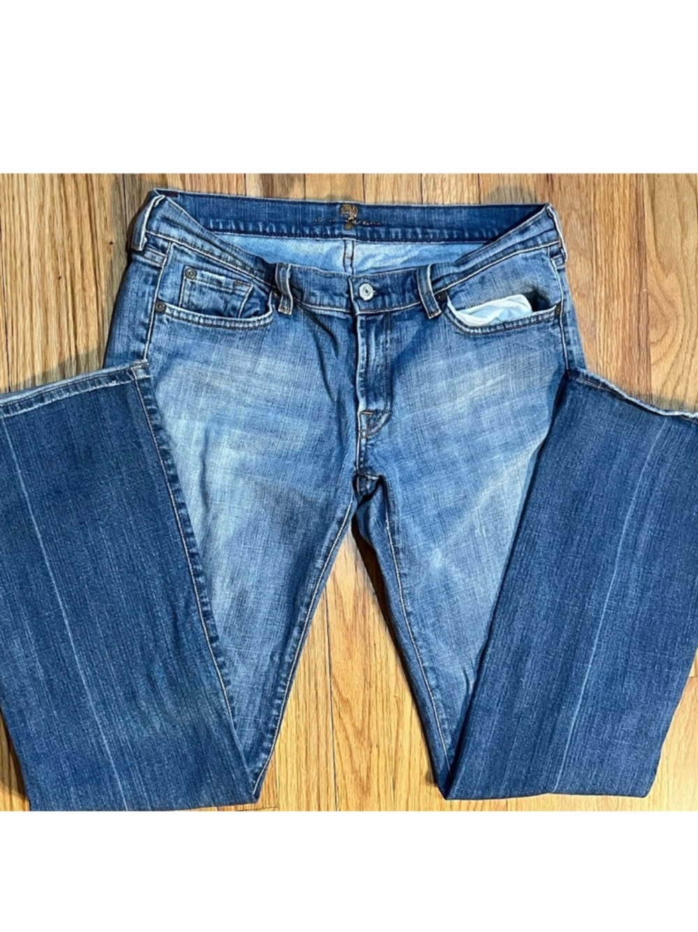 7 For All Mankind Women's Boot Cut Jeans - Medium Blue